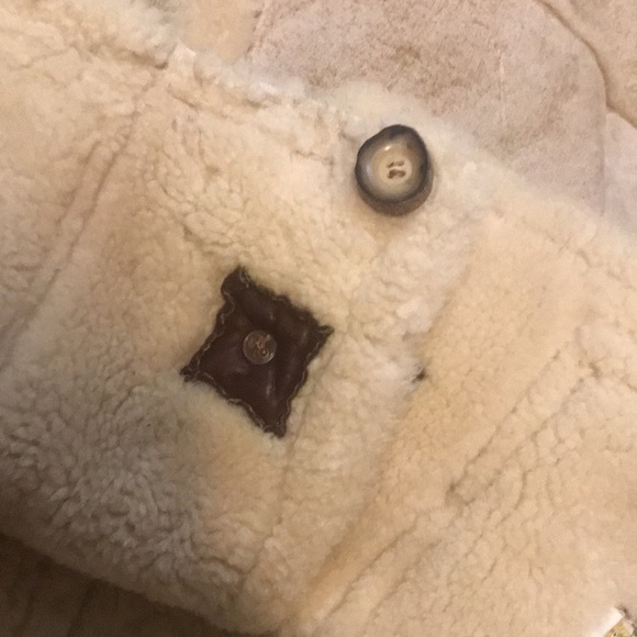 Vintage Mens Shearling and Leather Rancher Marlboro Coat Size 48 - Picture 9 of 11